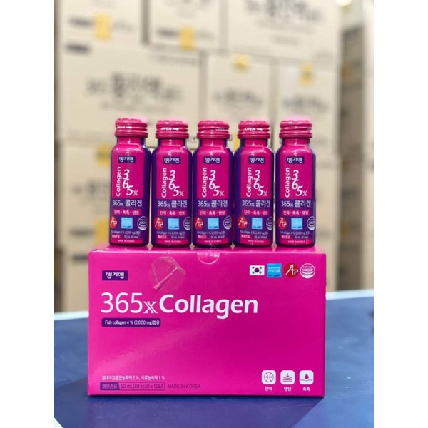 Nước collagen 365 X Hàn quốc (hộp 10 chai)
