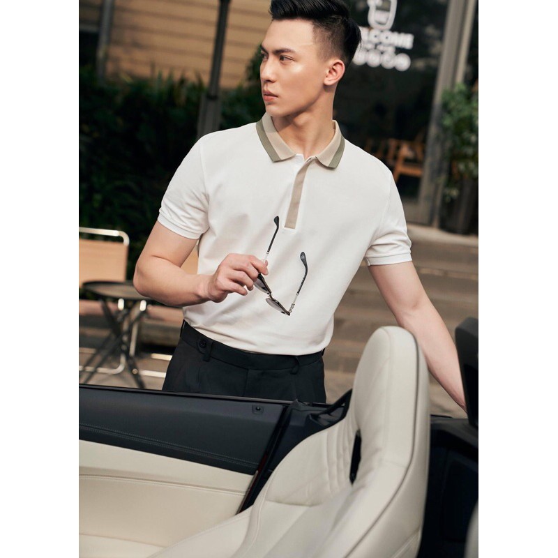 Áo polo phối màu chất liệu cá sấu cao cấp | BigBuy360 - bigbuy360.vn