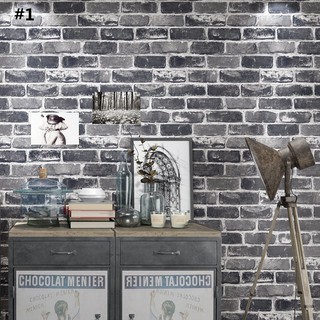 Giấy dán tường 10mx60cm hình bức tường gạch 3D