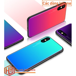 ỐP lưng Iphone X / Iphone 7 / 8 mặt kính đa sắc cầu vồng