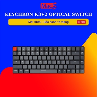 Bàn phím cơ Keychron K3 RGB (K3V2) Switch Quang học Bản nhôm (Optical Switch)