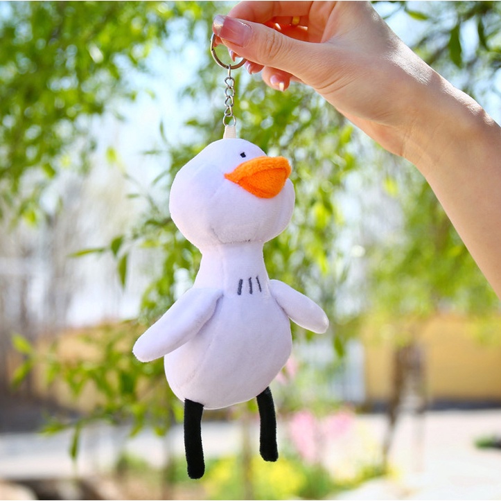 Móc khóa đại gia đình nhà vịt Thú Bông phụ kiện có móc gài túi