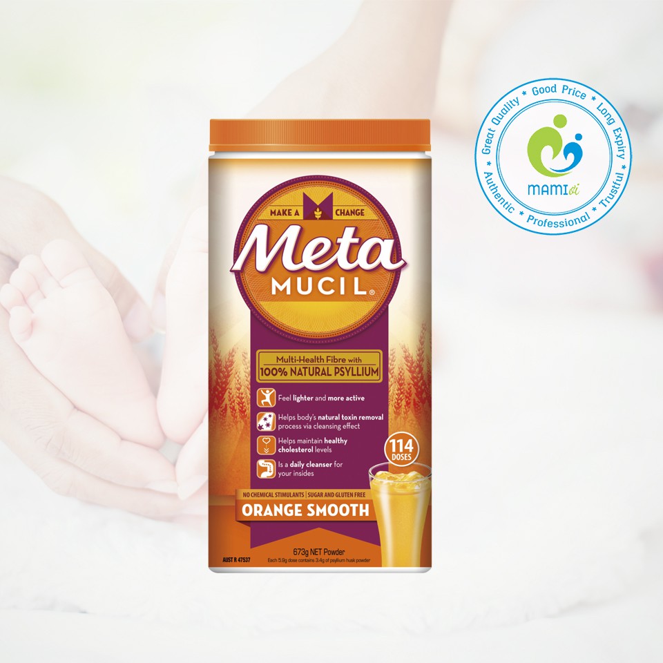 Bột vị cam (673g) bổ sung chất xơ MetaMucil Fibre, Úc