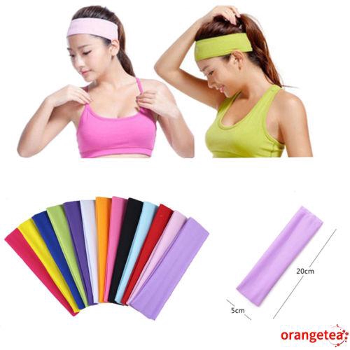 Băng đô bản rộng thấm hút mồ hôi cho nữ tập luyện thể dục/yoga