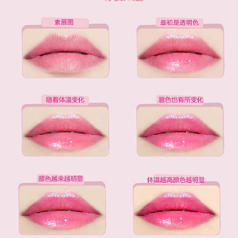 [Hàng mới về] Son dưỡng môi KAXIER 4 màu sắc hình que kem dễ thương thay đổi màu theo nhiệt độ