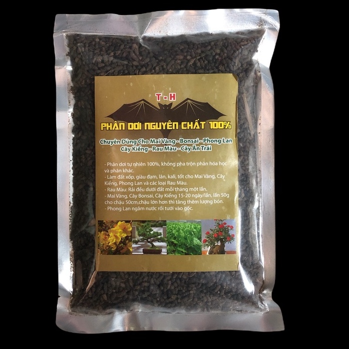 Phân Dơi Nguyên Chất 100% - Chuyên Dùng Cho Hoa hồng, Rau sạch, Mai Vàng,.....