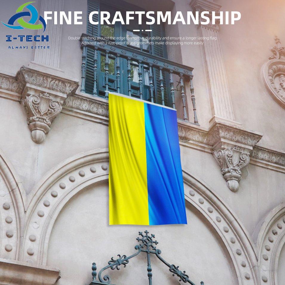 90*150cm Flag Ukraine National Flag Banner Office Activity Parade Festival Home Decoration Ukraine Country Flag