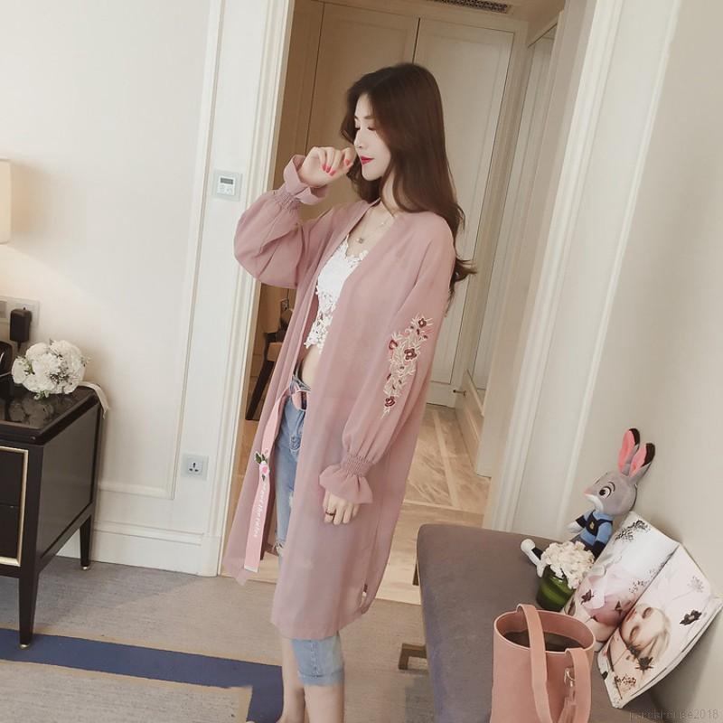 FREESHIP ĐƠN 99K_ Women Long Vintage Shirt Full Sleeve Flare Sleeve Blouse Sunscreen Summer Clothing | BigBuy360 - bigbuy360.vn