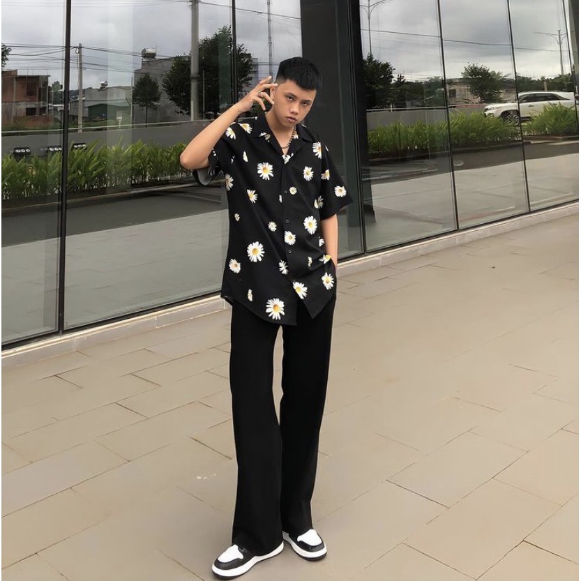 Áo Sơmi HỌA TIẾT DAISY HOA CÚC FULLTAG | Sơ Mi Lụa Mềm CNK 100% | CHUẨN CAO CẤP 1:1 LOCAL BRAND