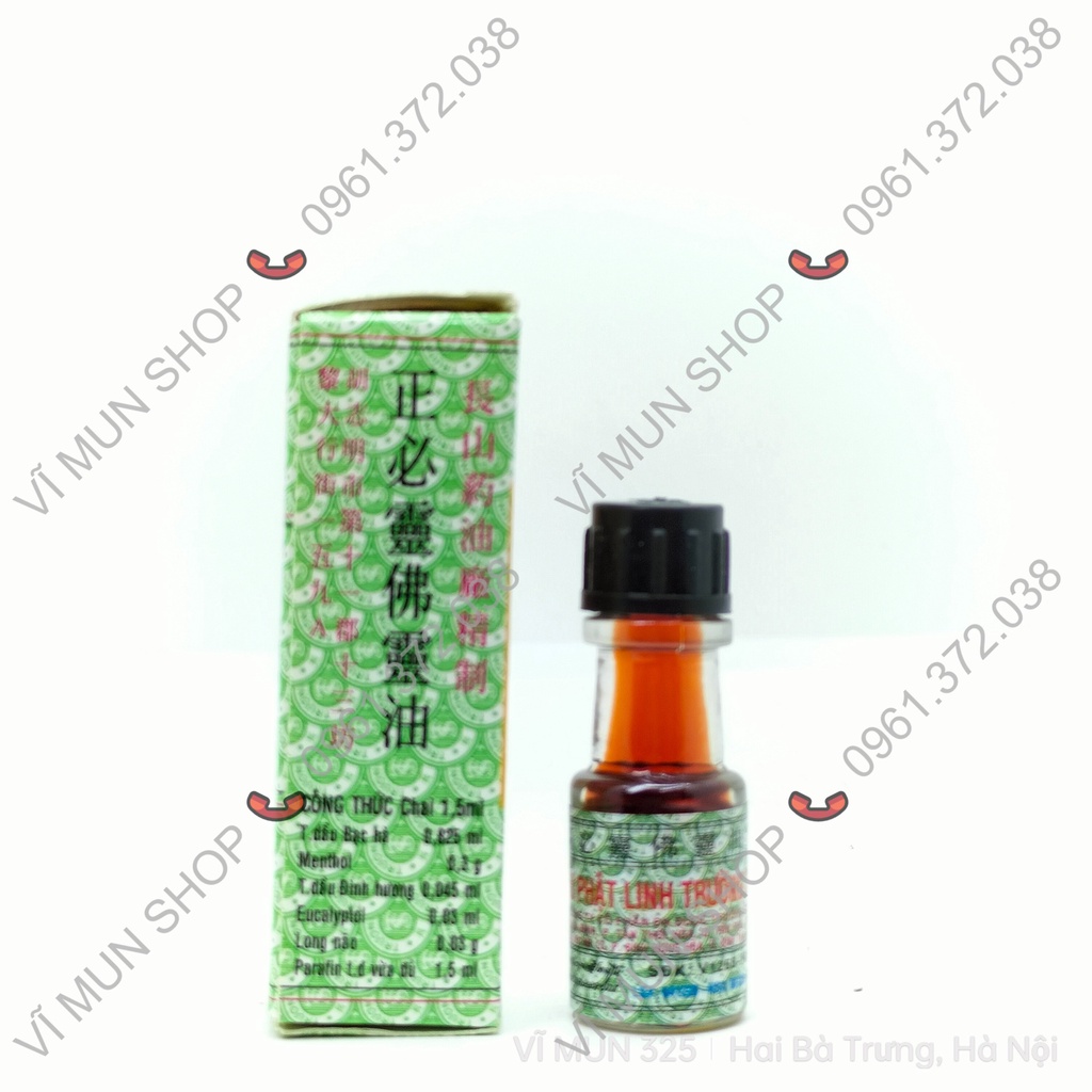 Dầu xoa bóp Phật Linh Trường sơn chai 1,5 ml và  5ml