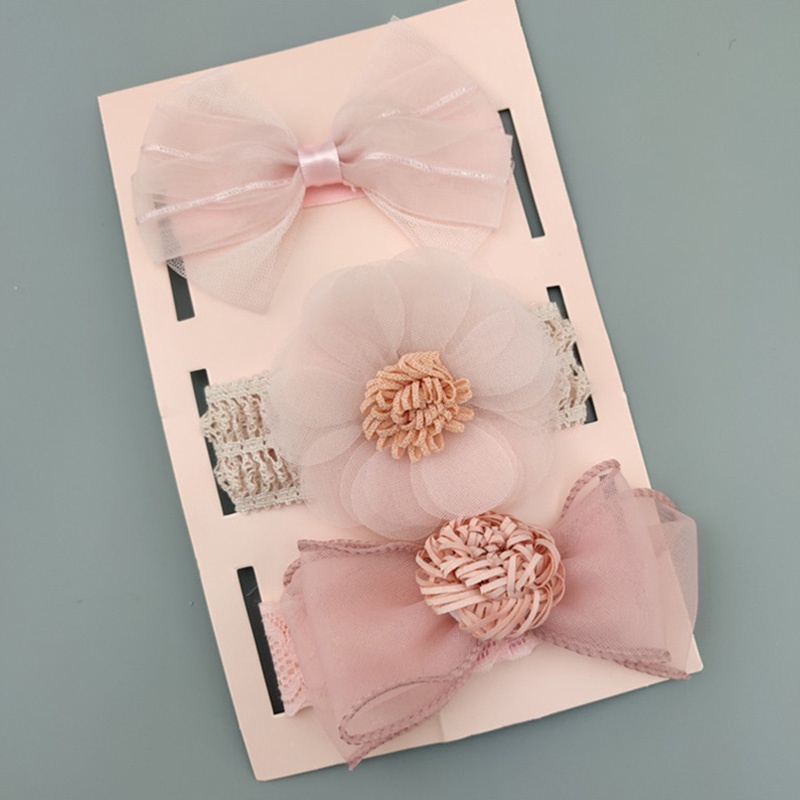 Set 3 Băng Đô Hoa Xinh Xắn Cho Bé Gái