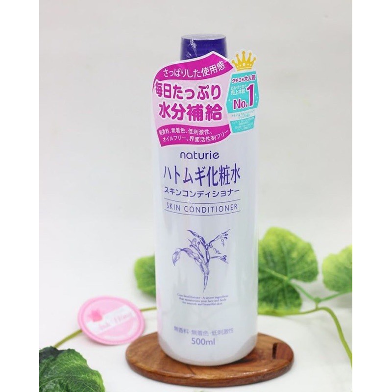 [Mã SFP62769661 giảm 5% đơn 250K] Nước hoa hồng Naturie Hatomugi Skin Conditioner - Toner (làm lotion mask ngon bổ rẻ)