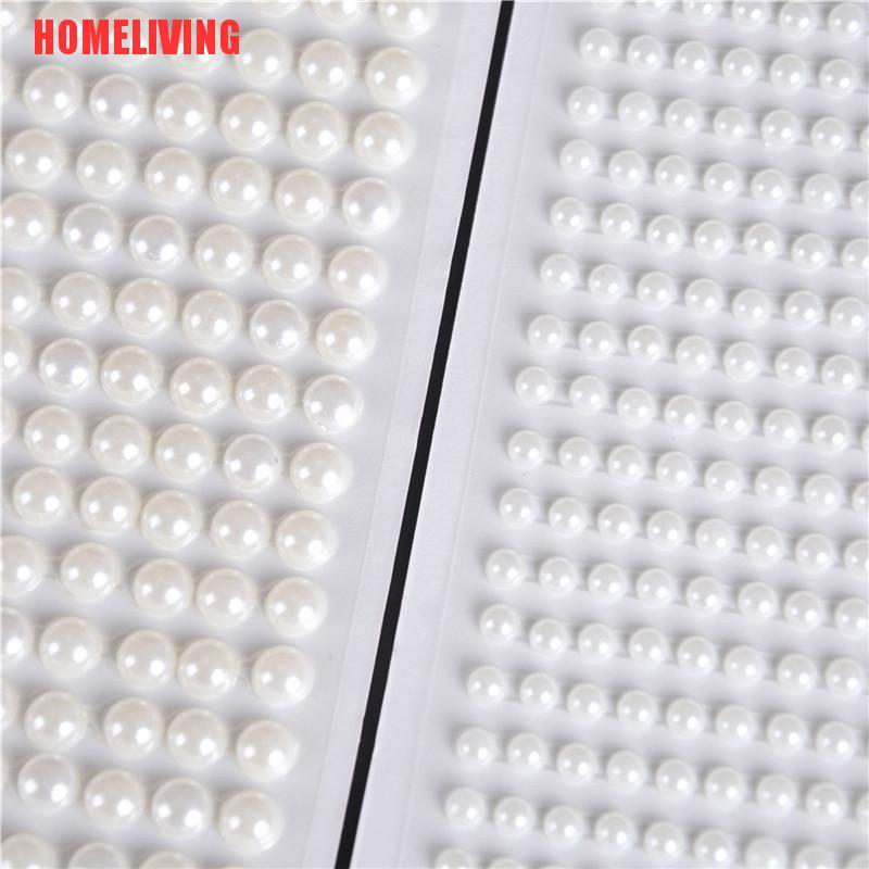 Miếng Dán Acrylic Ngọc Trai Trắng Tự Dính Đồ Chơi Cho Bé DIY