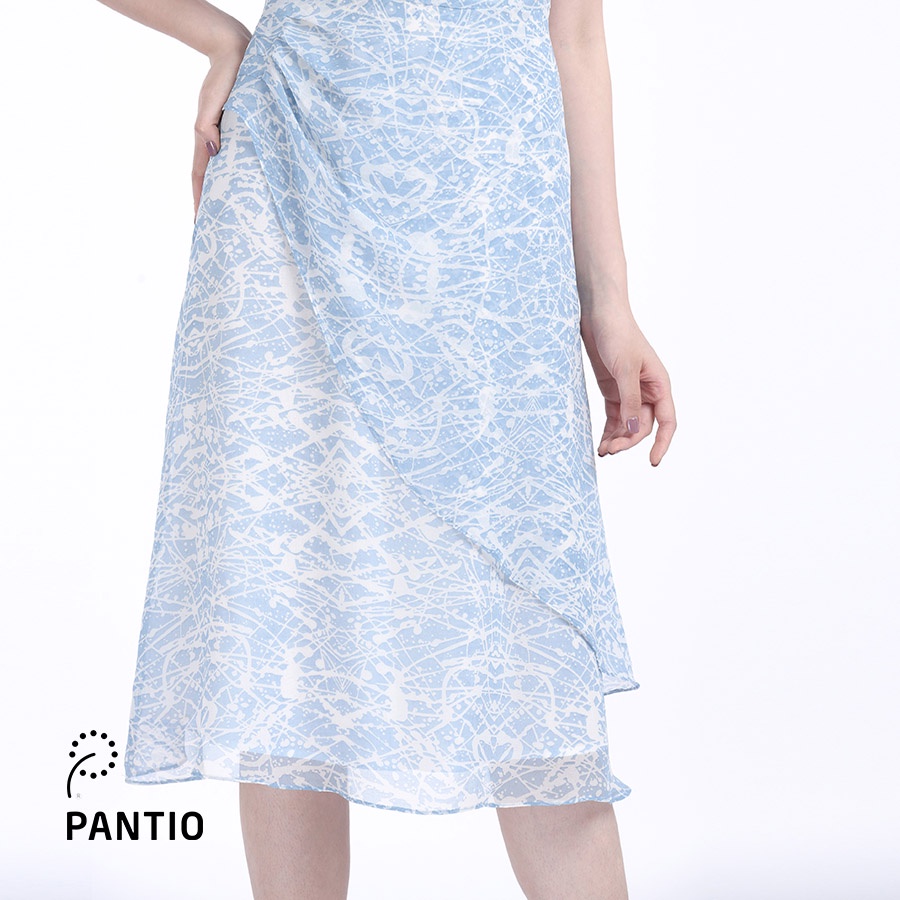 Đầm Dạo Phố chất liệu voan pha hoạ tiết thời trang FDP32565 - PANTIO