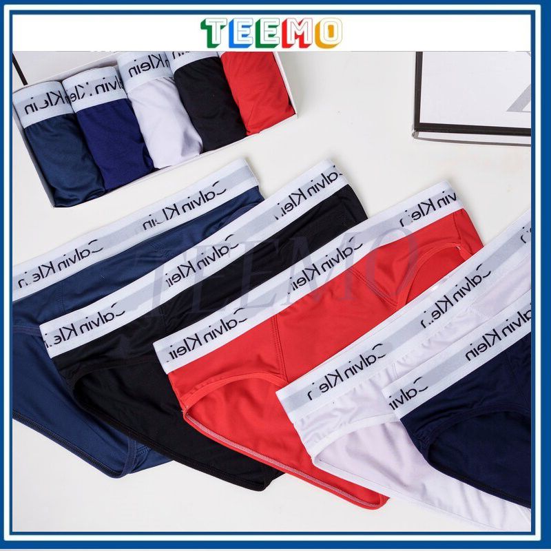 Quần sịp chéo nam tam giác, đồ lót nam sịt nam chất liệu thun lạnh cao cấp thoáng mát mặc nhà - Teemo