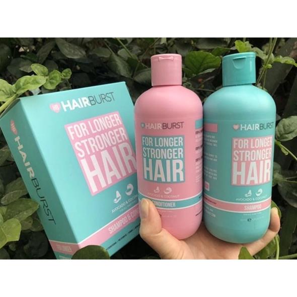 [TẶNG KEM HẤP TIGI] Bộ Dầu Gội Xả HAIRBURST Hỗ Trợ Mọc Tóc Nhanh 350ml