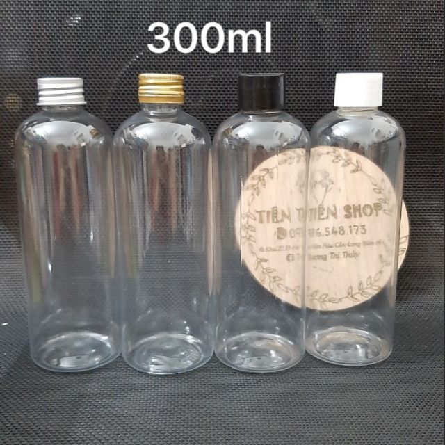 Chai nhựa cứng 300ml nắp vặn