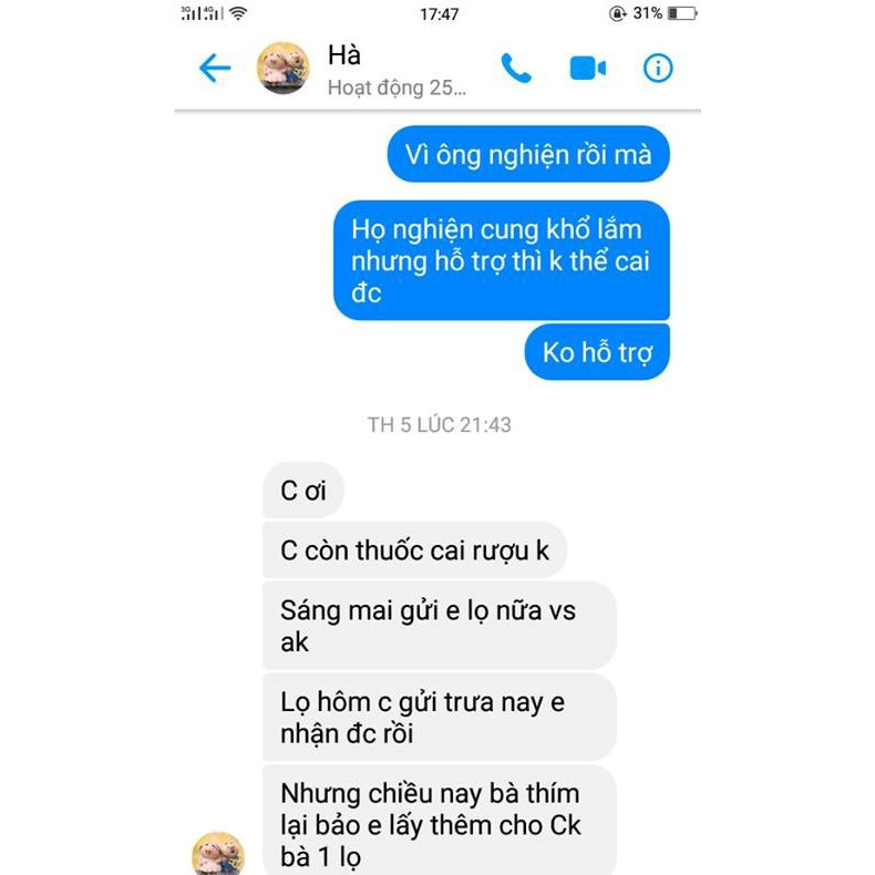 Sản phẩm Cai rượu Minh Tâm chai 350ml