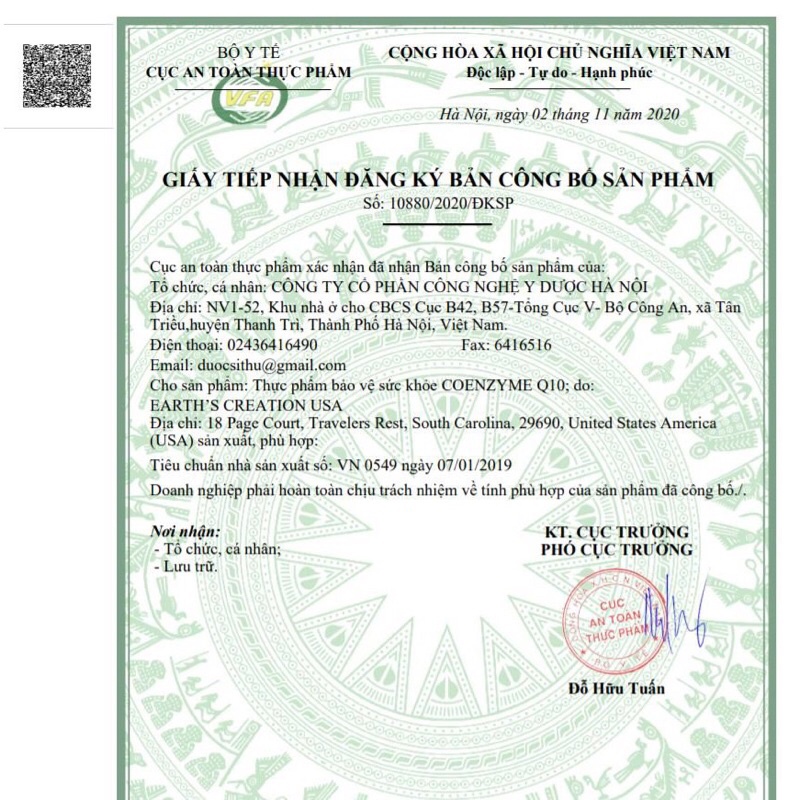 [Hàng Nhập Khẩu + Tem Phụ Tiếng Viên bổ tim Coenzyme Q10 30mg hộp 60 viên