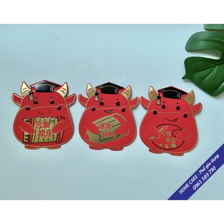 Set Lì xì Trâu đỏ 3D - Siêu dễ thương