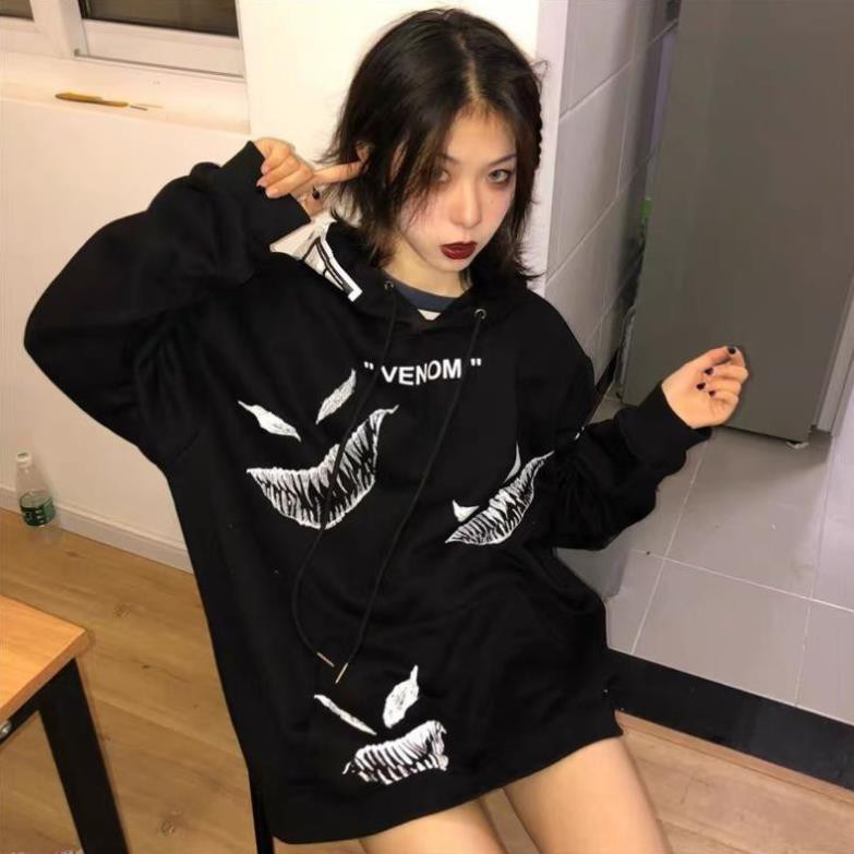 Áo hoodie nam nữ cá tính, áo hoodie chất nỉ họa tiết Venom KN17