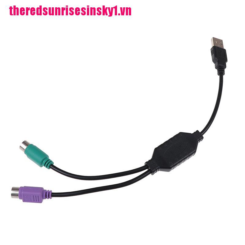 (3C) Giắc Chuyển Đổi Từ Usb Male Sang Ps / 2 Ps2 Female