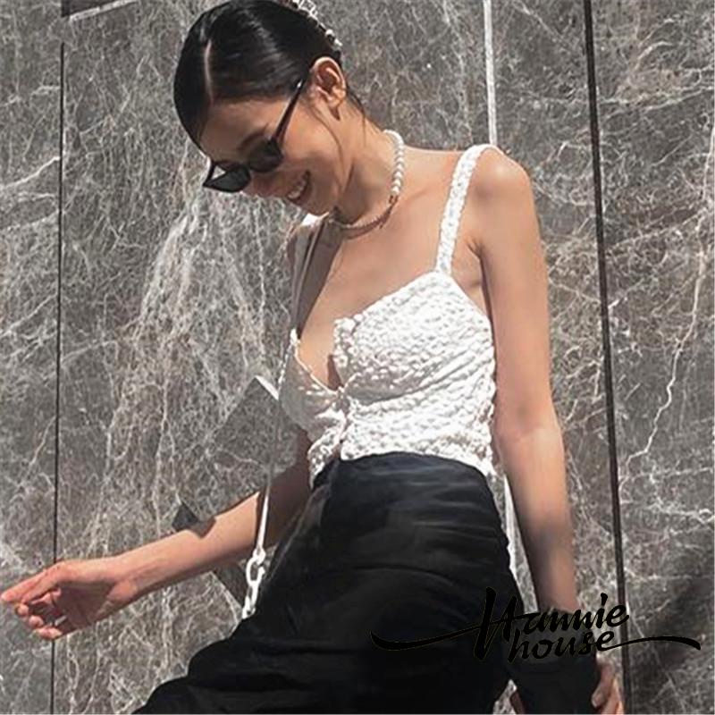 Hannie-Women Vintage Sexy Low-Cut Breasted Textured Camisole