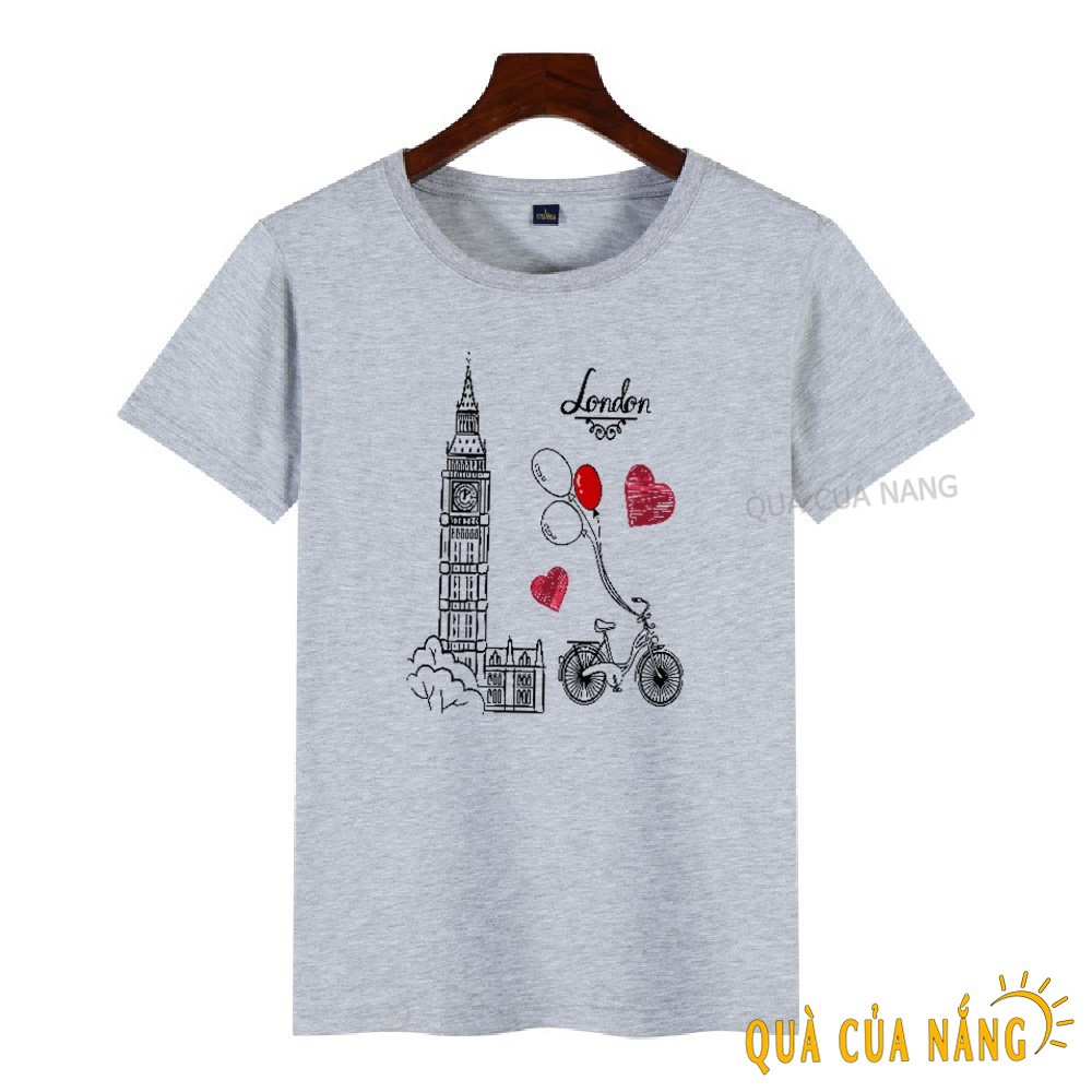 Áo Thun Nữ In Hình London Đồng Hồ Xe Đạp Dễ Thương AT-084 | BigBuy360 - bigbuy360.vn