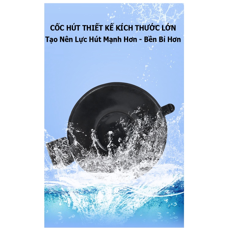Giá Đỡ Điện Thoại Trên Ô Tô Gắn Taplo, Kính Chắn Gió Hút Chân Không Chắc Chắn, Kẹp Điện Thoại Ô Tô Xoay 360 Độ Đa Năng