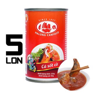 Combo x5 Hộp Cá Sốt Cà Hạ Long 155g/Hộp, Vị Chua Ngọt, Ăn Ngon, Nguyên Liệu Tươi Tự Nhiên, Tốt Cho Sức Khỏe