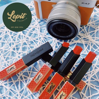 Son YSL Slim phiên bản The Wild Edition vỏ hoạ tiết da trăn đỏ 2020 các màu 21-110-119