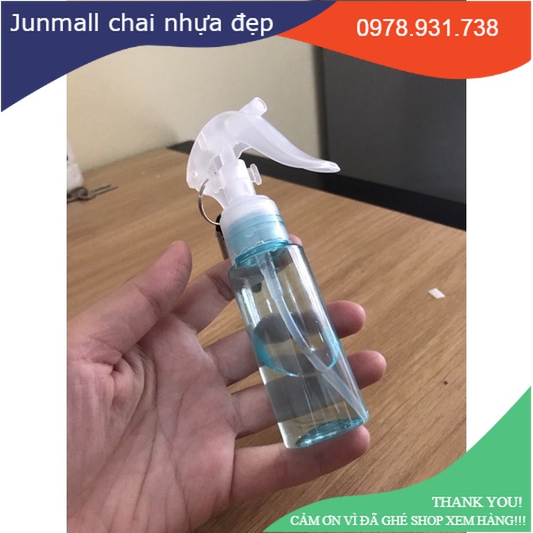 Chai xịt khuẩn mini 100ml kèm móc khoá carabiner tiện lợi, chai xịt móc khoá treo xe