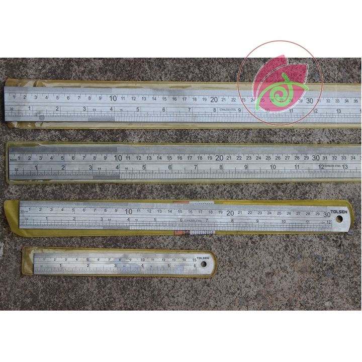 Thước lá Tolsen 15 cm 30cm 60cm 35024 35026 35028 đo được đủ thứ trên đời
