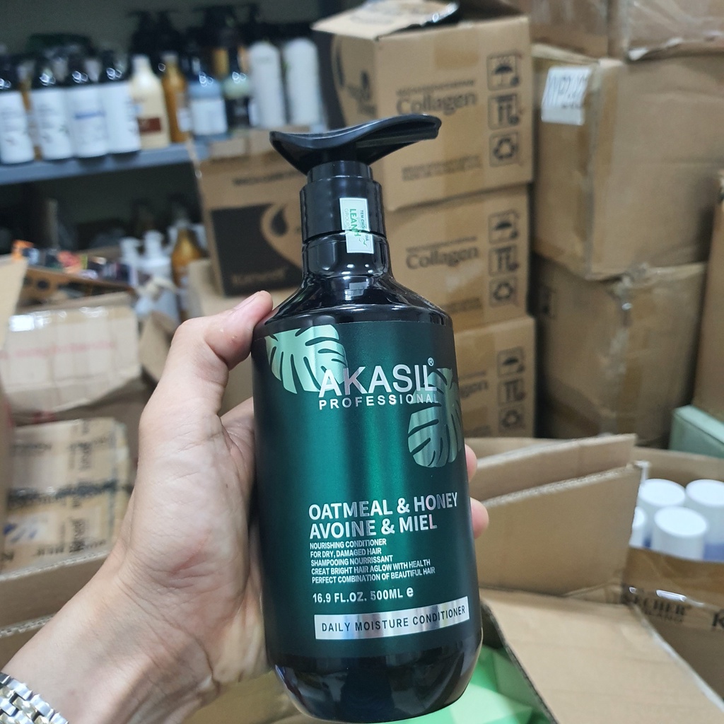 Dầu gội AKASIL hương thơm nước hoa chống ngàu chống rụng phục hồi tóc mềm mượt hàng hiệu chính hãng cặp 500ml - 1000ml
