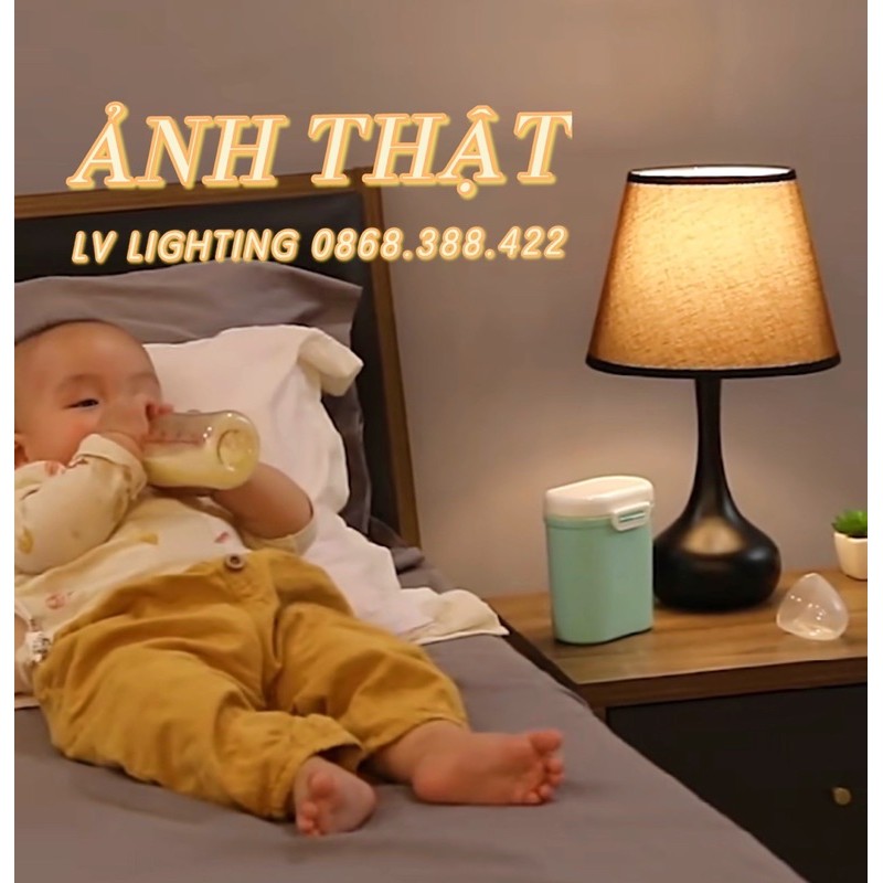 Đèn Ngủ Để Bàn ✨ CÓ SẴN ✨ HÀNG LOẠI 1 - Điều chỉnh độ sáng - 2 Màu Đen Trắng Mã 6362 / 6363