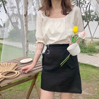 Áo croptop thô chun tay