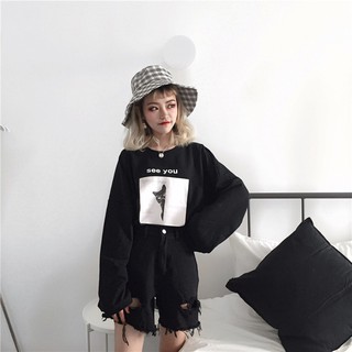 A77 Áo harajuku mèo con dễ thương