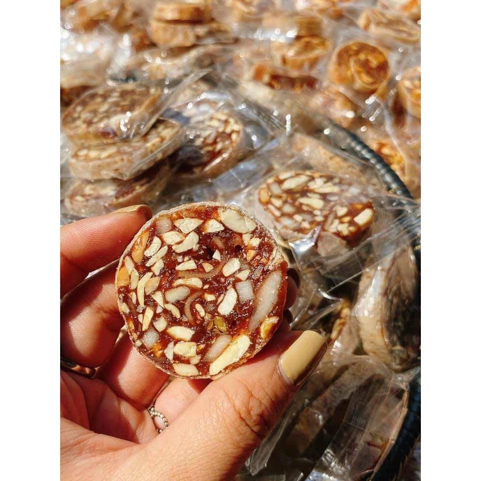 1kg Kẹo Chuối Cuộn Đậu Phộng Có Gừng - BÁNH LÁ MƠ SHOP