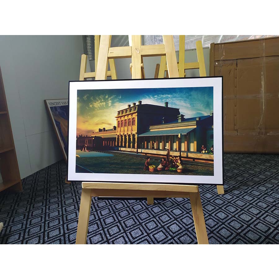 Tranh trang trí siêu nhẹ phong cảnh Hà Nội xưa - HNX002