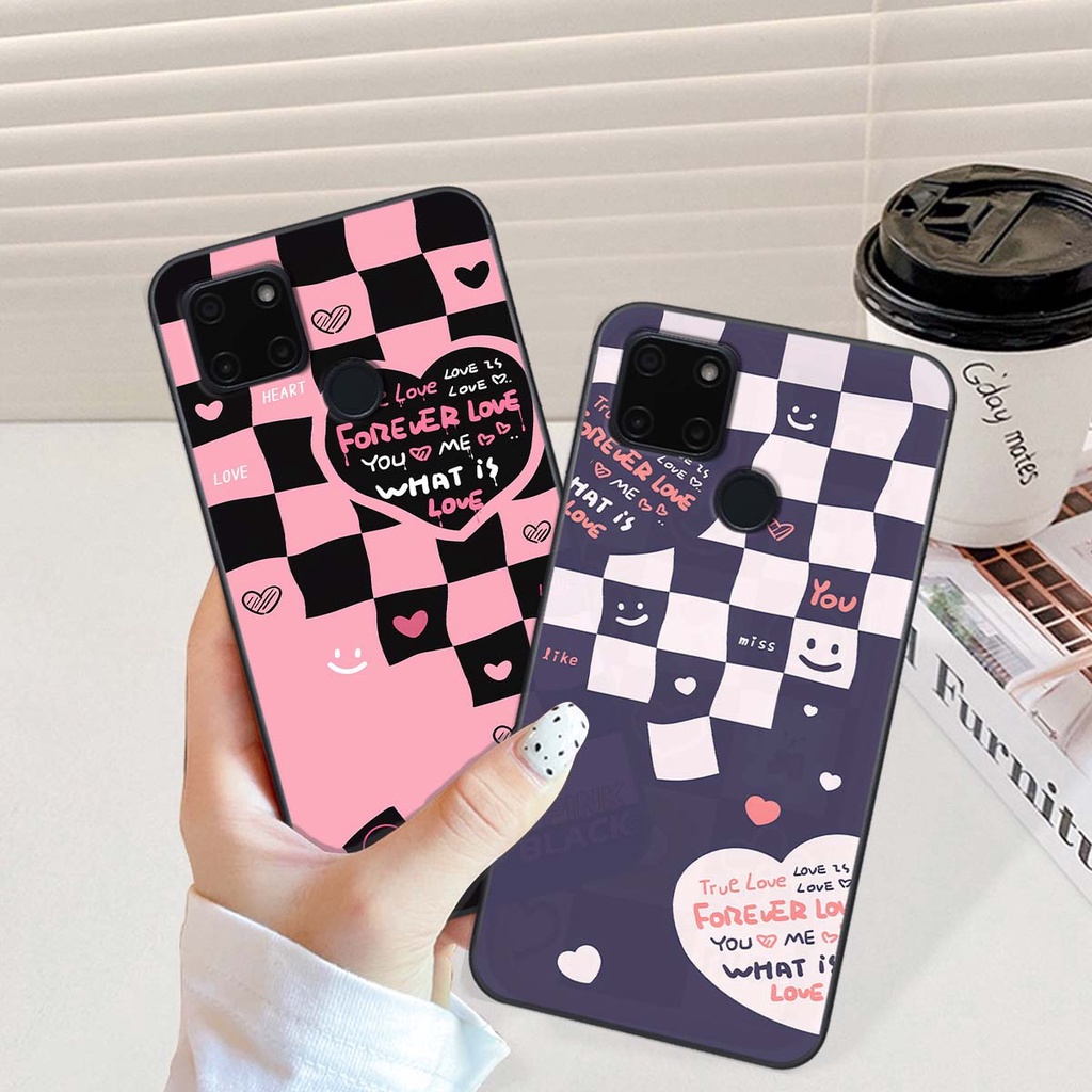 Ốp Realme C20 / C21Y in hình trái tim, caro kẹo ngọt đầy cá tính siêu đẹp siêu chất