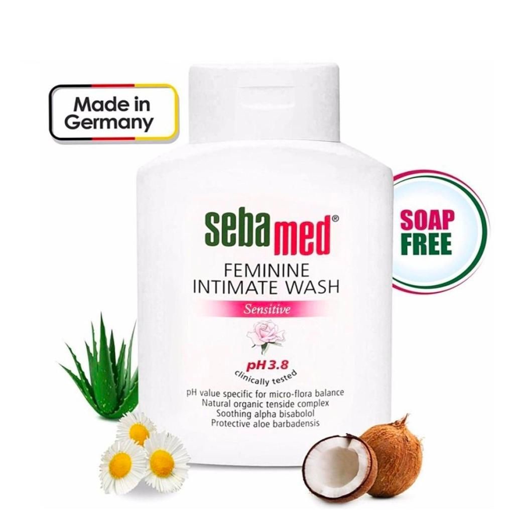 Dung Dịch Vệ Sinh Phụ Nữ Sebamed Feminine Intimate Wash pH3.8 Làm Sạch Nhẹ Nhàng, Cân Bằng Hệ Vi Sinh Tốt (200ml/Hộp)