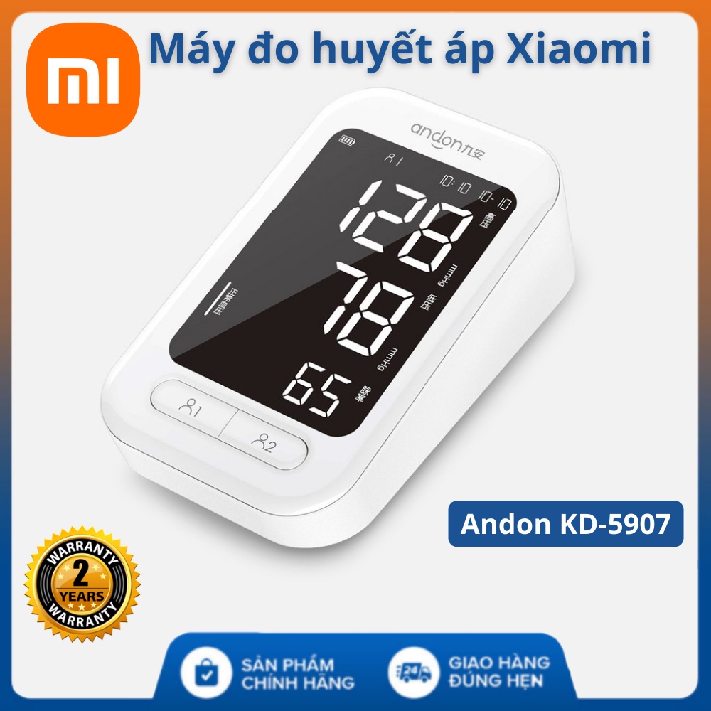 Máy đo huyết áp bắp tay Xiaomi Andon KD-5907  FREESHIP  Kết Nối Điện Thoại , 2 chế độ đo thông minh - Bảo Hành 2 Năm