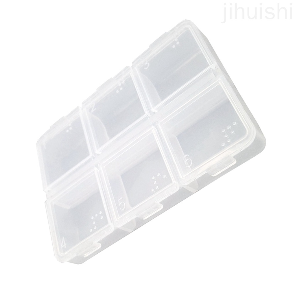 Hộp Nhựa 6 Ngăn Đựng Thuốc Tiện Lợi