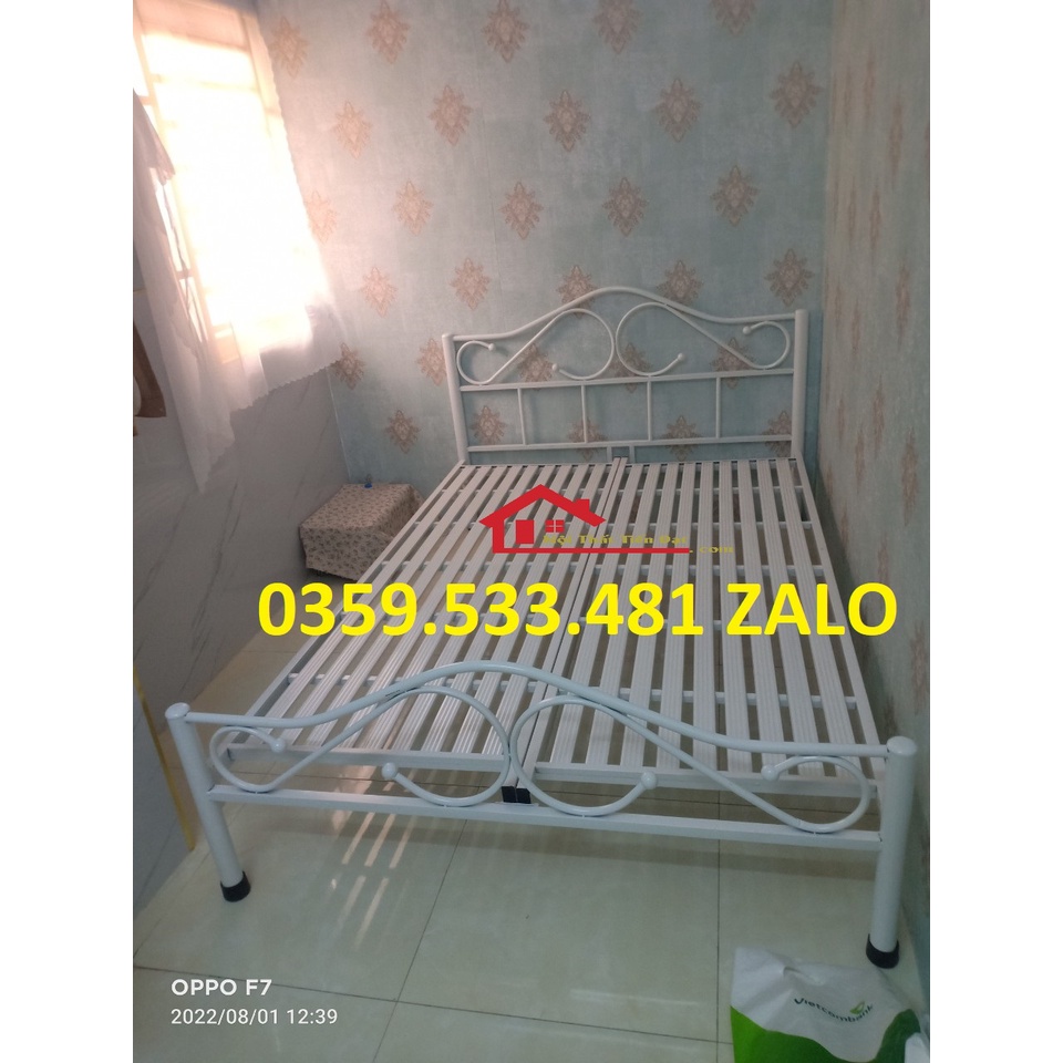 Giường Sắt Cổ Điển Vintage Siêu Xinh Trang Trí Phòng Ngủ - Giao hàng toàn quốc