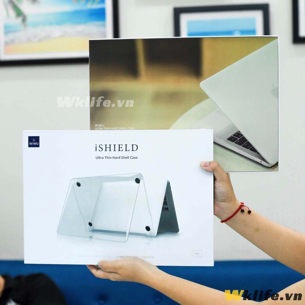 Ốp Macbook Air / Pro Nhám Chống Vân Tay  WiWU iShield Hard Shel Bảo Vệ Toàn Diện