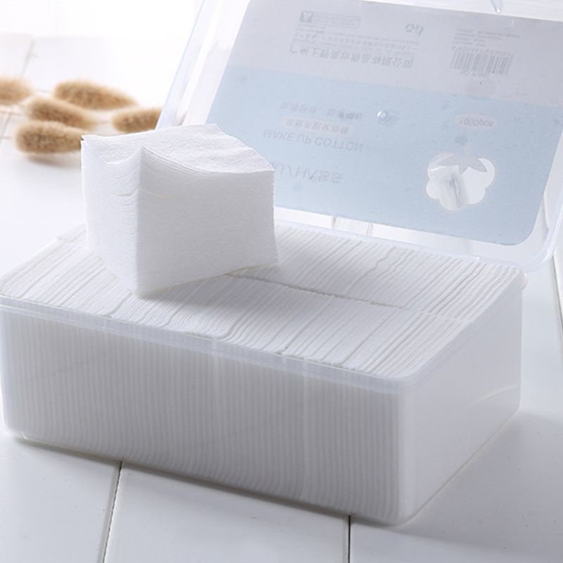 Hộp 1000 Bông Tẩy Trang Chất Liệu Vải Không Dệt Chất Lượng Cao