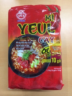 MÌ yeul cay hàn quốc ottogi 120g, mì yeul cay Otoki 120g, mì rong biển Ottogi 120g