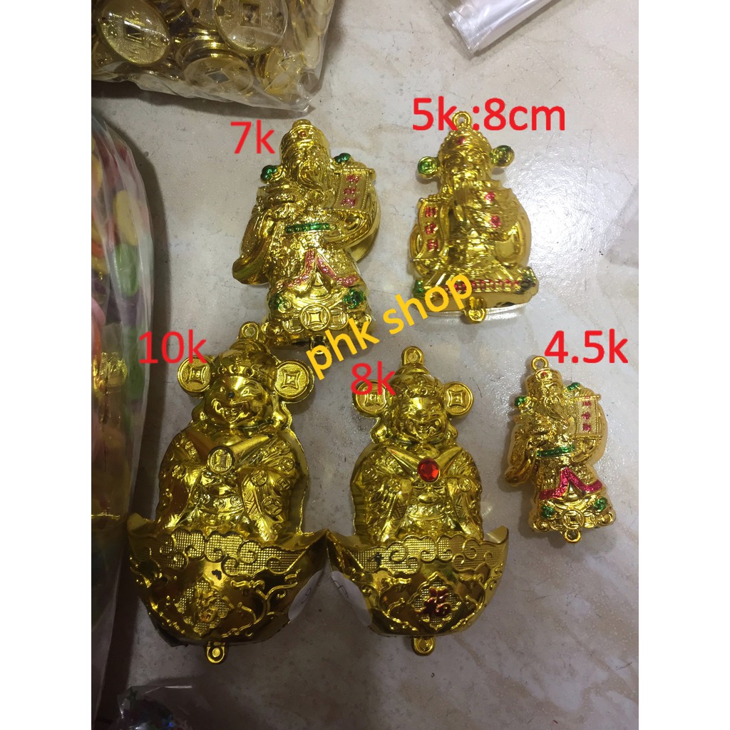 Thần Tài trang trí tòi 8cm