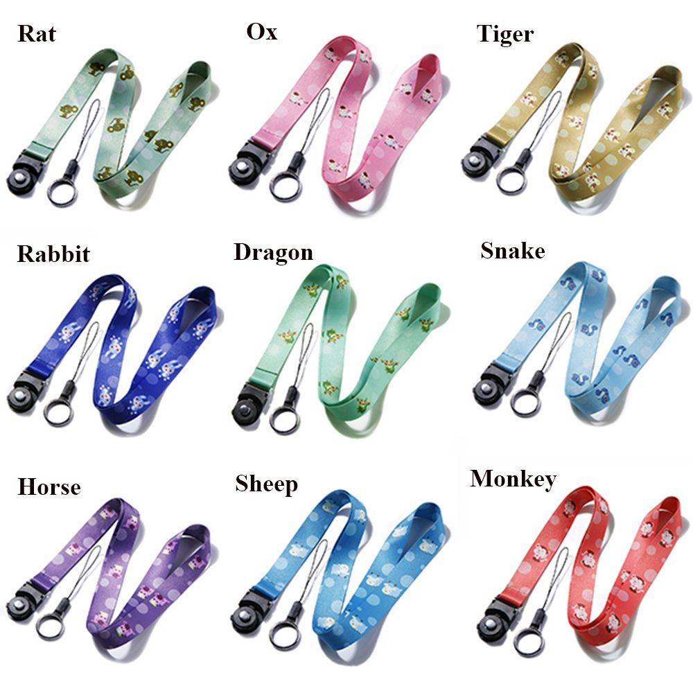 Dây Đeo Cổ Họa Tiết Hoạt Hình Dễ Thương Để Gắn Điện Thoại Tiện Dụng Giá Đỡ