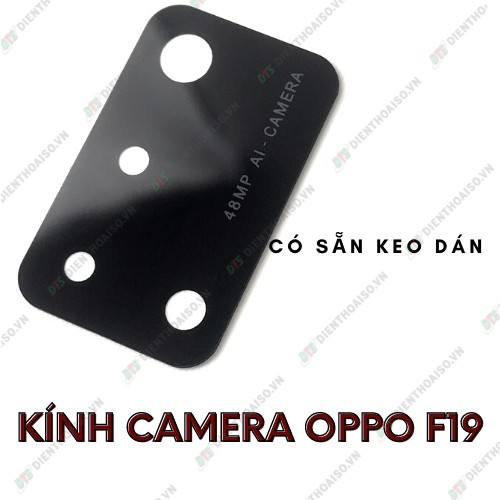 Kính camera oppo f19 kèm keo dán